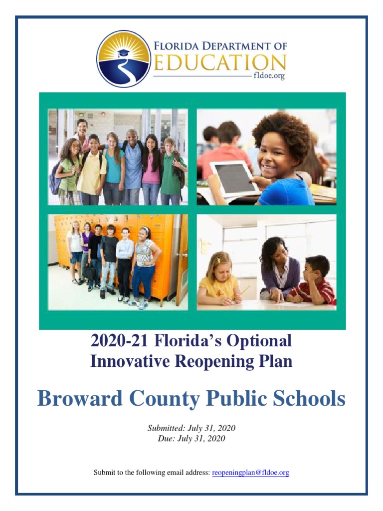 Broward County Public Schools Reopening Plan | PDF | Educational Technology  | Individualized Education Program