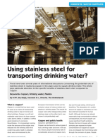 Using Stainless Steel For Transporting Drinking Water?