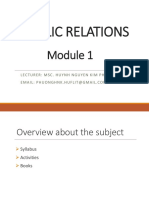 Puclic Relations - Module 1 PDF