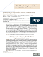 Ecophysiology of Andropogon Grass Subjected To Different Cutting Frequencies and Intensities