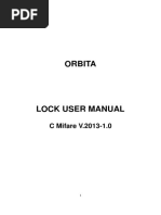 Orbita Hotel Lock Manual of CMifare-1.1