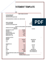 bank statement template 16