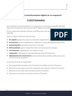 Transformacion Digital Cuestionario de Evaluacion Del Desarrollo de Una Estrategia de Transformacion Digital