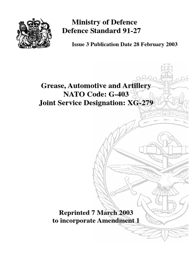 Def Stan 9127 PDF Lubricant Petroleum