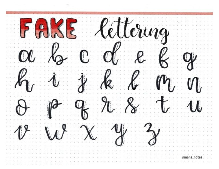Fake Lettering PDF | PDF