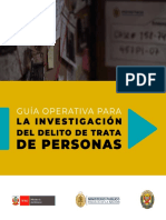 Guía Operativa para La Investigación Del Delito de Trata de Personas