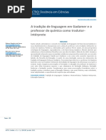 A tradição de linguagem em Gadamer e o professor de química como tradutor-intérprete