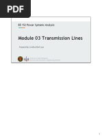 Module 03 Transmission Line Models - With Notes