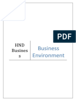 HND Business Environment Pass Merit Justify Evaluate