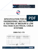 OMN-FAC-170 Specification For MV & LV Electrical Cable
