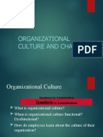 Chap Organizational Culture & Change