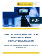 Directrices de Buenas Prácticas en Servicios de Prensa y Comunicación PDF