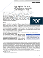 Worldwide Analyses of Maxillary First Molar Second Mesiobuccal Prevalence - A Multicenter Cone-Beam Computed Tomographic Study Martins2018