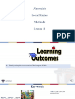 Almondale Social Studies 5th Grade Lesson 11
