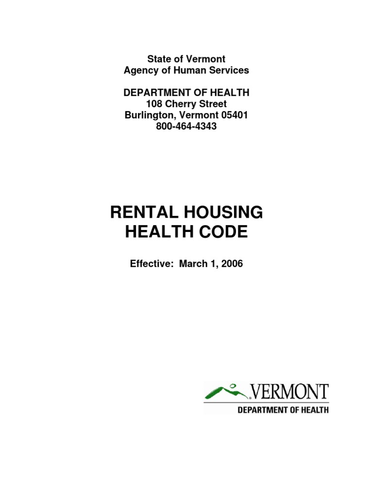 Rental Housing Health Code | PDF | Hvac | Pest Control