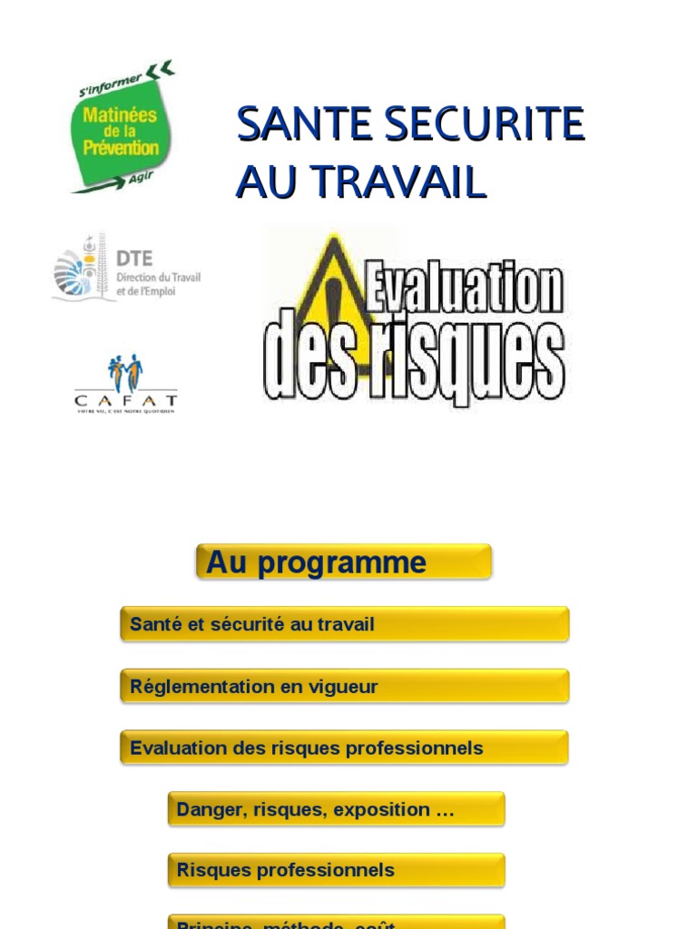 Evaluation Des Risques | PDF | Santé et sécurité au travail | Risque