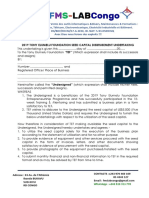 FMS - Labcongo - Seed Capital Letter PDF