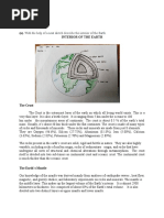 With The Help of A Neat Sketch Describe The Interior of The Earth