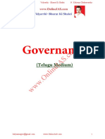 Governance: (Telugu Medium)