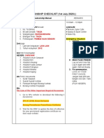 Azh Ho Checklist