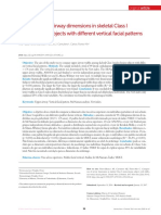 Comparison of Airway Dimensions in Skeletal Class I PDF