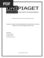 Programa de Promoção Da Criatividade Infantil Na Expressão Plástica -Intervenção Em Crianças Do 5º Ano Do Centro Infantil 1º de Maio - Beira.Autores