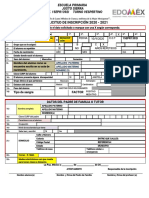 Cedula Inscripcion Justo Sierra Vespertino 2020-2021 PDF