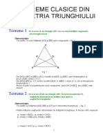 Teoreme Intr-Un Triunghi
