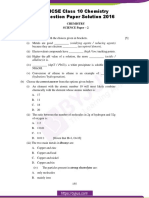 ICSE Class 10 Chemistry Question Paper Solution 2016