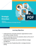 Module 2 - Organizational Behavior & Strategic Direction