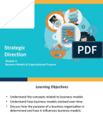 Module 5 - Business Models & Organizational Purpose