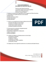 Política Económica Módulo Evaluación