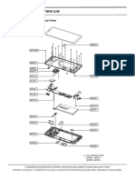 Exploded View and Parts List