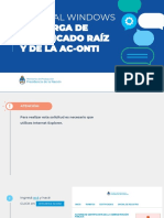 Tutorial Windows Descarga de CERTIFICADO RAIZ Y AC ONTI