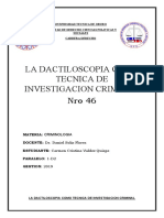 Dactiloscopia Trabajo de Crimi