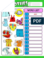 Summer Clothes Esl Vocabulary Write The Words Worksheet For Kids PDF