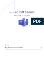 Microsoft Teams - Prirucnik Za Ucenike