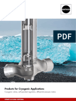 Products For Cryogenic Applications: Cryogenic Valves, Self-Operated Regulators, Differential Pressure Meters