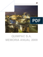 QUIMPAC S.A. Memoria Anual 2009