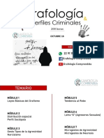 GRAFOLOGÍA & PERFILES CRIMINALES Octubre 16 en Línea