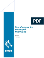 Zebradesigner For Developers User Guide: Rev-2019-1 P1109190-En