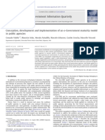 Conception, Development and Implementation of An E-Government Maturity Model in Public Agencies