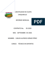 Informe Septiembre Municipalidad