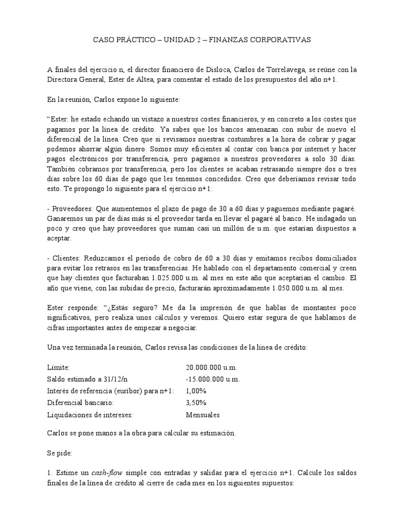 Estrategias de Cash Flow en Finanzas Corporativas | PDF | Flujo de ...
