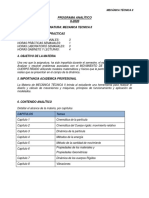 Contenido Analitico de Tecnica 2 PDF