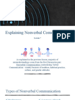 Explaining Nonverbal Cues