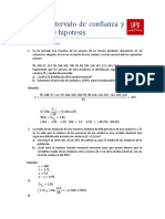 Intervalo de confianza y pruebas de hipótesis