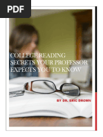 College Reading Secrets