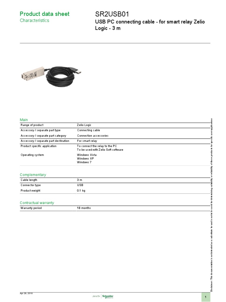 Smart Relay - Zelio Logic SR2 - SR3 - SR2USB01 | PDF