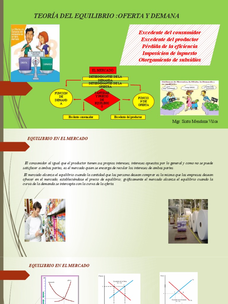 Equilibrio de Mercado: Oferta y Demanda | PDF | Oferta y demanda ...